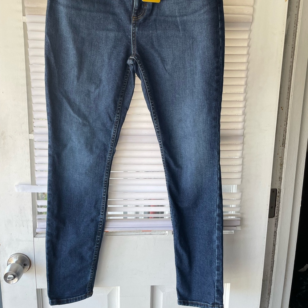 Lee High Rise Slim Fit Skinny Blue Jeans